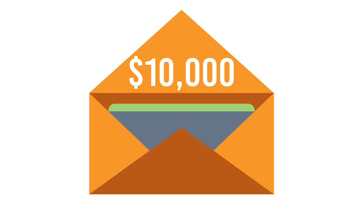 Cedar Wishing Wall Envelope $10,000